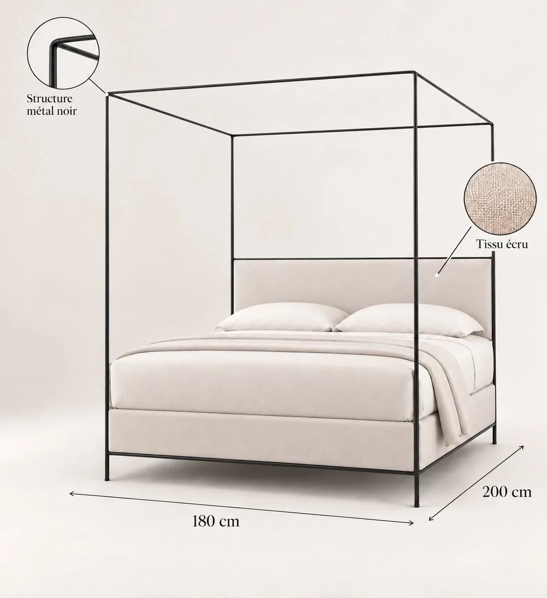 Concept M022 — lit à baldaquin 
