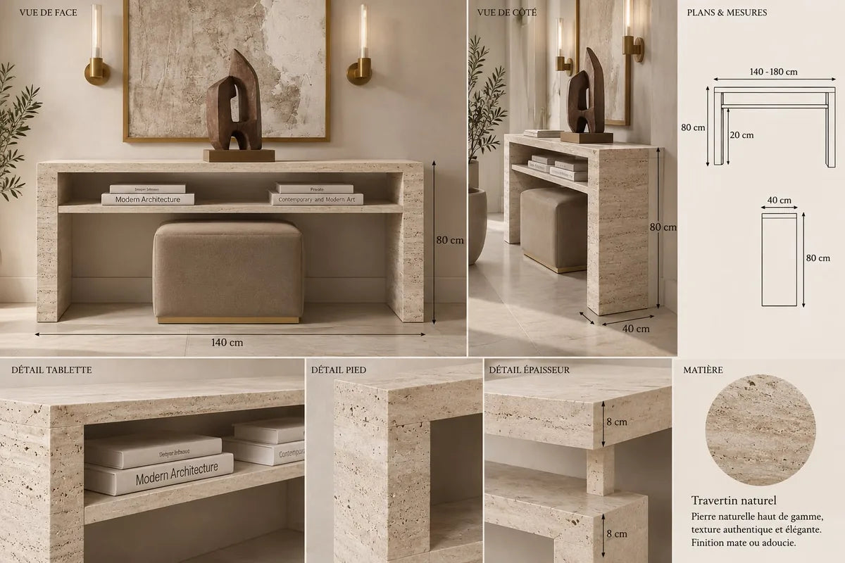 Concept M033 — console avec niche 